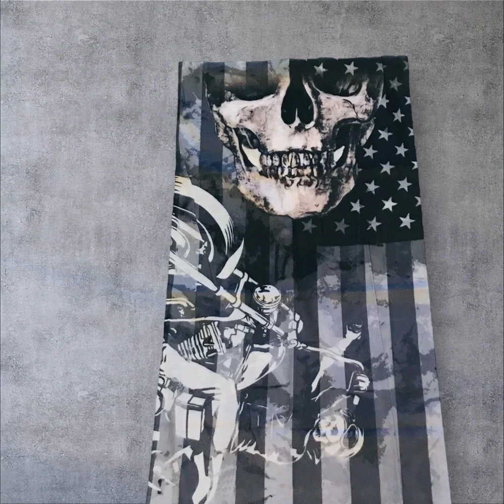 Biker Motorcycle 16 n 1 Neck Gaiter Face Cover Dust Mask Biker Rag